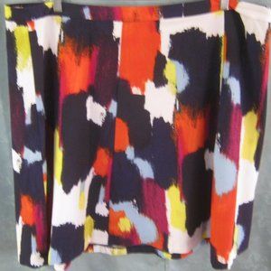 Ava & Viv Skirt Bold Painterly Print